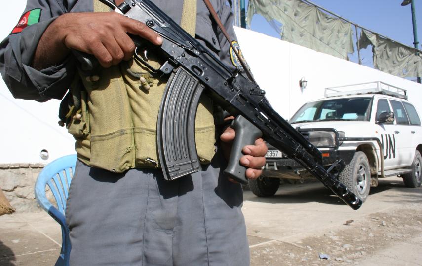 A policeman in Kabul