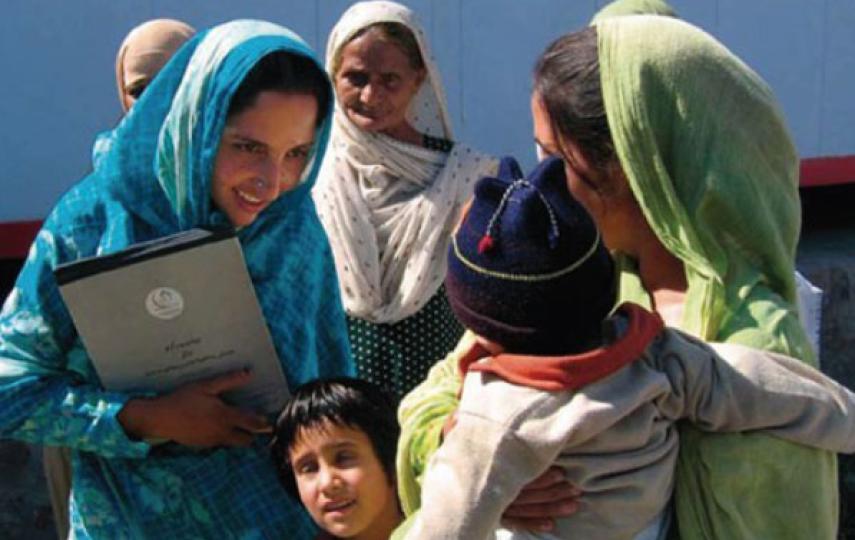 A healthworker in rural Pakistan helps spread awareness of breast cancer
