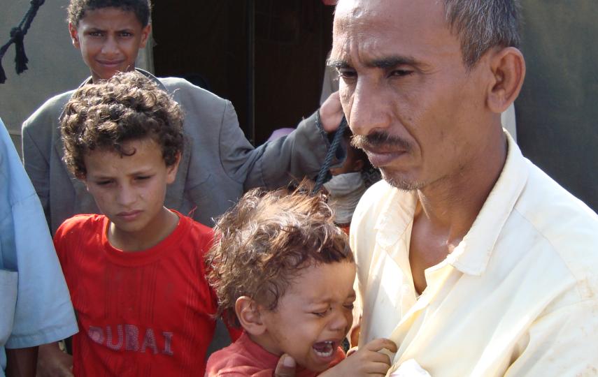 Newly arrived IDPs in Al Mazraq camp