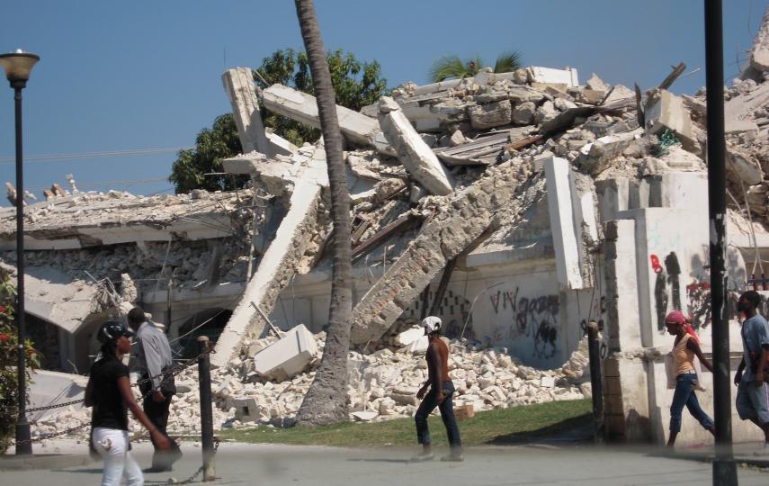 Earthquake damage in Port au Prince, Haiti