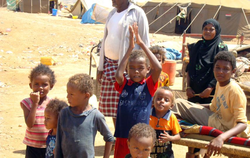 New IDPs arriving at al-Mazraq camp in Hajjah Governorate lack adequate shelter