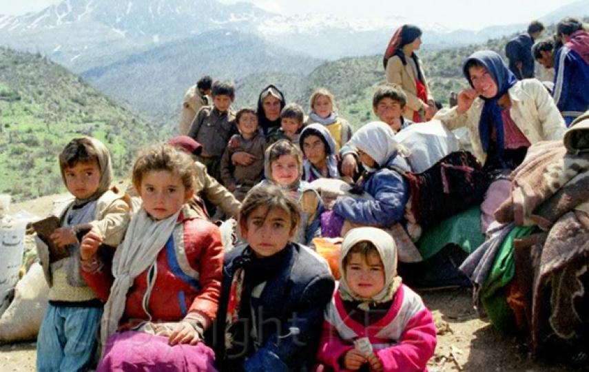 Iraqi Kurds during a previous conflict-related displacement