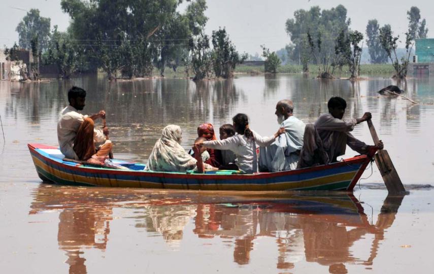 More and more areas are being inundated as floods spread south