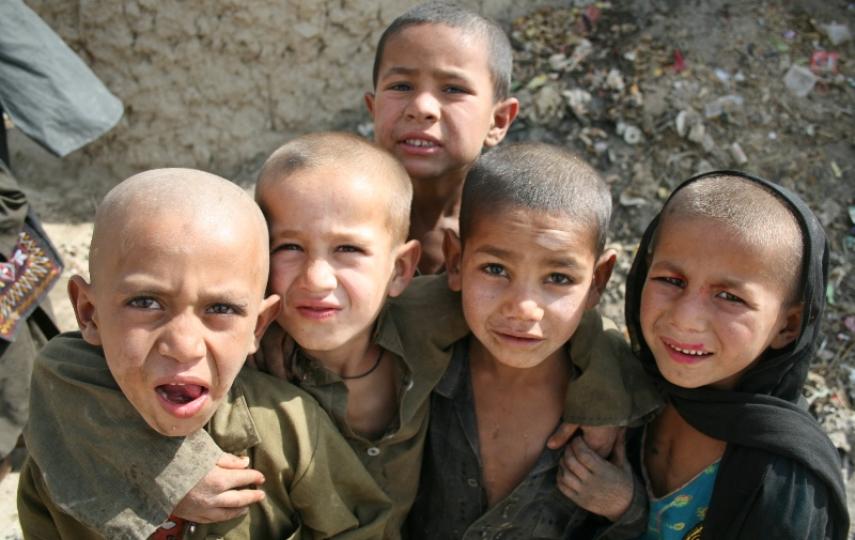 Displaced children are exposed to hunger, cold and diseases