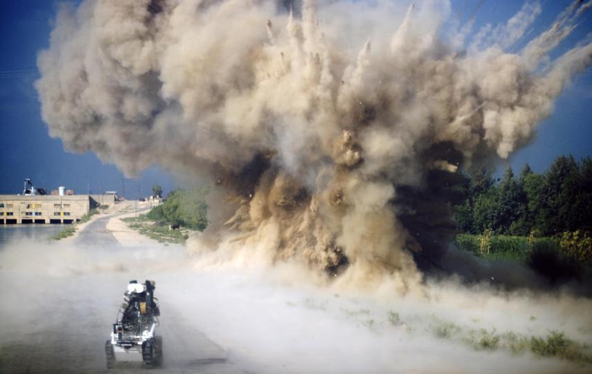 British soldiers destroy an improvised explosive device in Gereshk, Helmand Province