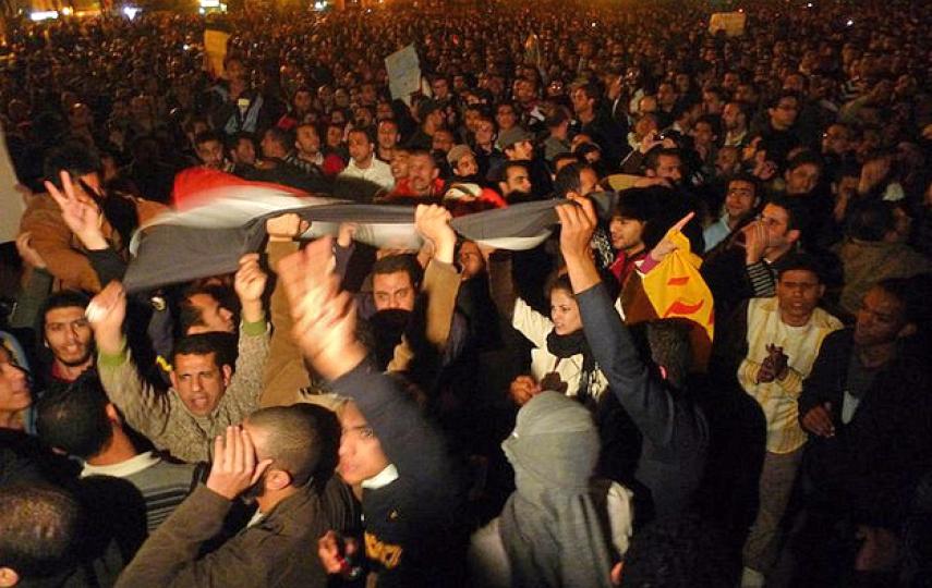 Protesters in Egypt