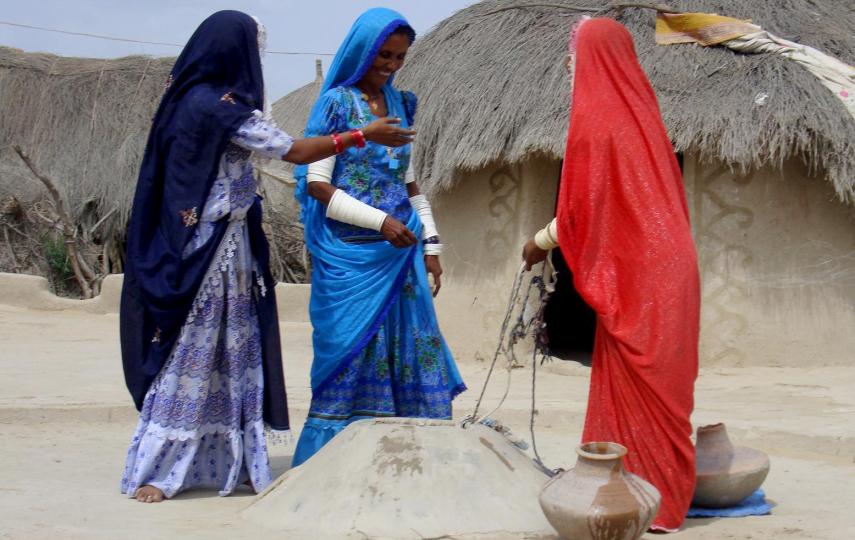 Rainwater harvest helps but due to inadequate rainfall its not a permenant solution. Tharparkar District in Sindh province