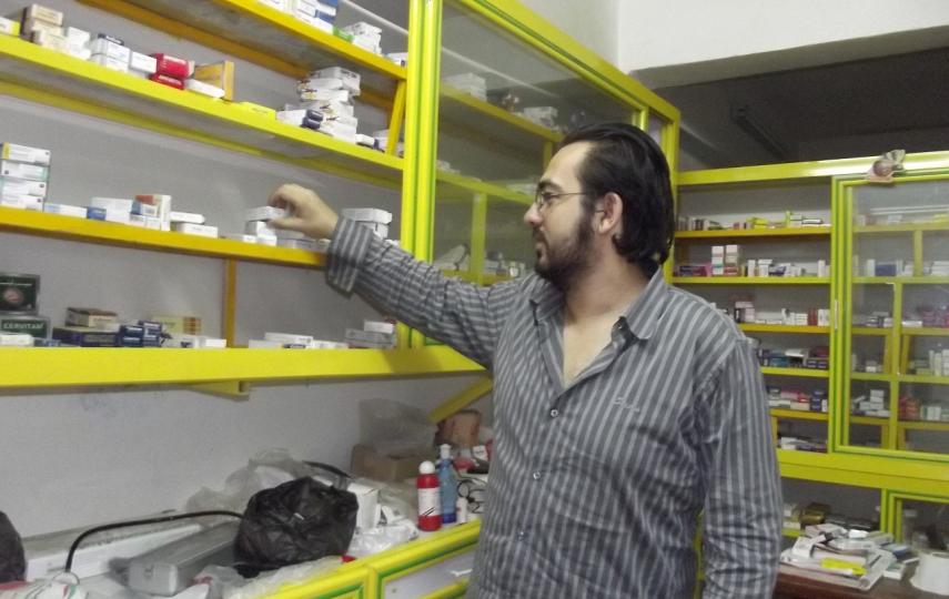 Alaa Mohamed, a pharmacist in Cairo's middle class Dar Al Salam District, says locally-made drugs are hard to come by