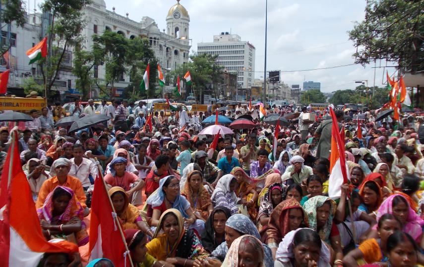 Residents who are nominally Bangladeshi, but reside within India's borders in a community known as an enclave in India's West Bengal State. They are campaigning to gain Indian citizenship