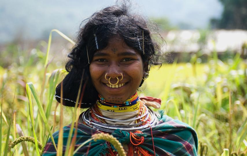 Indigenous girl from Kondh community in eastern India