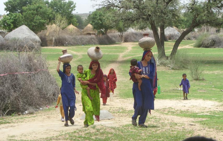 Fetching water in Pakistan’s desert region of Tharparker takes up a significant part of the day.