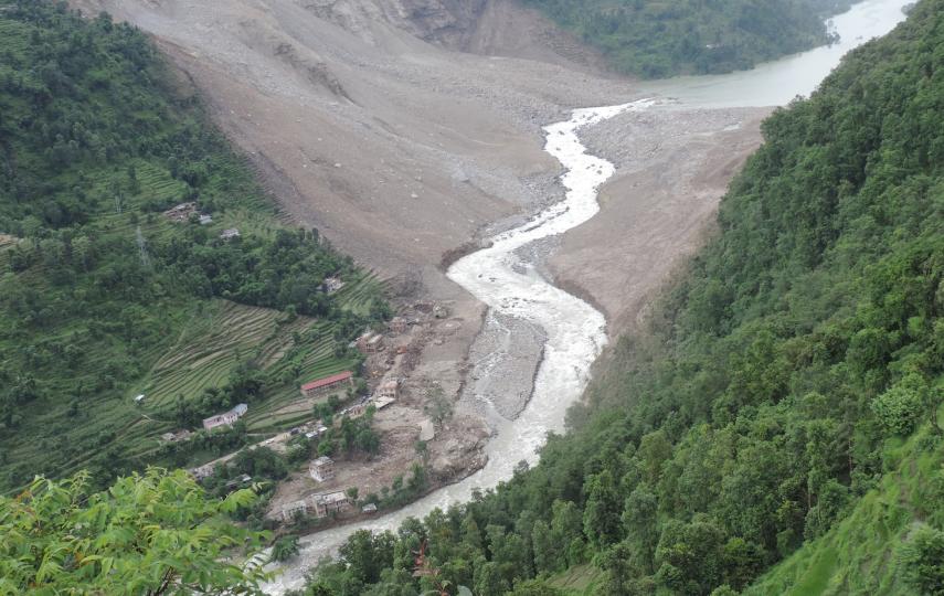 A massive landslide struck Jure village north of Nepal's capital, Kathmandu, on 2 June, displacing hundreds and killing at least 33. 