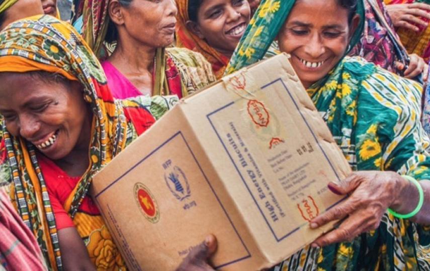 Bangladesh was hit by floods in late August and early September 2014, displacing hundreds of thousands and destroying crops.