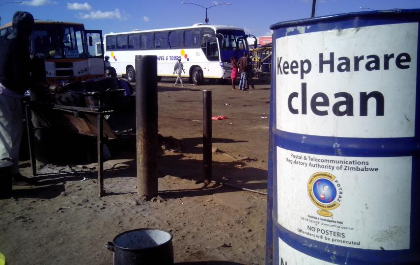 Mbare bus station, Harare, 24 March 2015