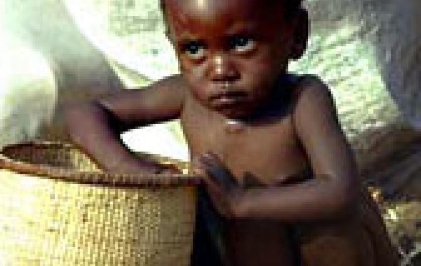 [Somalia] Somali baby in IDP camp