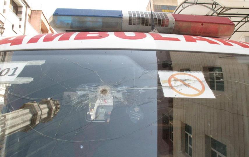 SARC ambulance Homs, Syria