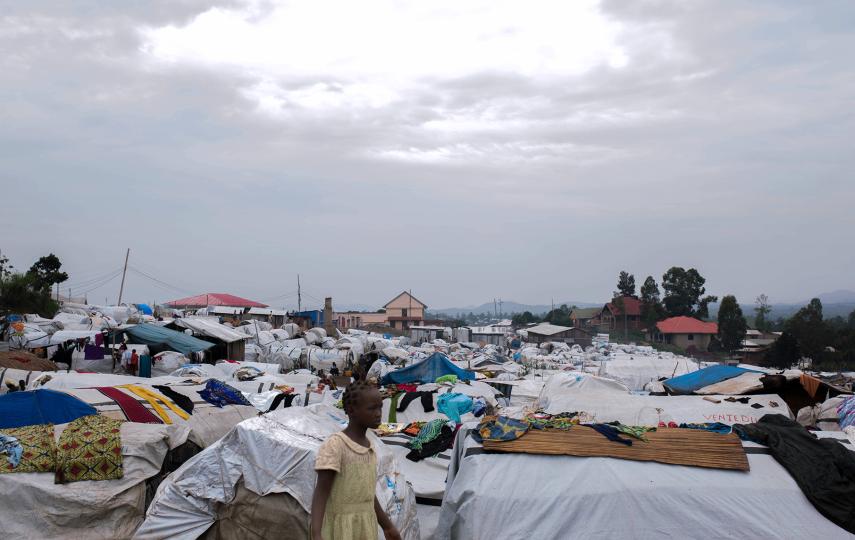 Bleak conditions await displaced people at an IDP camp in Bunia, capital of Ituri province.