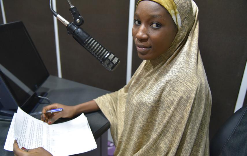 Radio presenter Fatima Mu'azzam