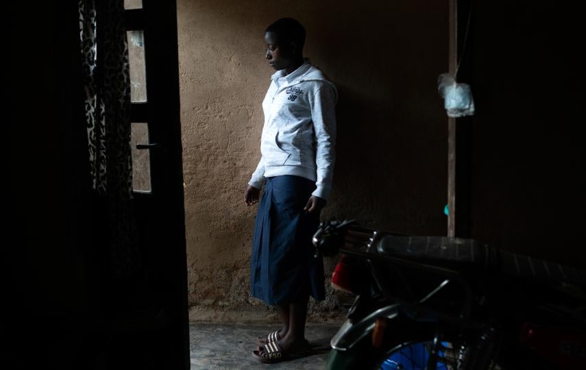 15-year-old Shakina from Butembo lost two brothers and her father from Ebola. "I just want to forget that they died so I can be free," she said.