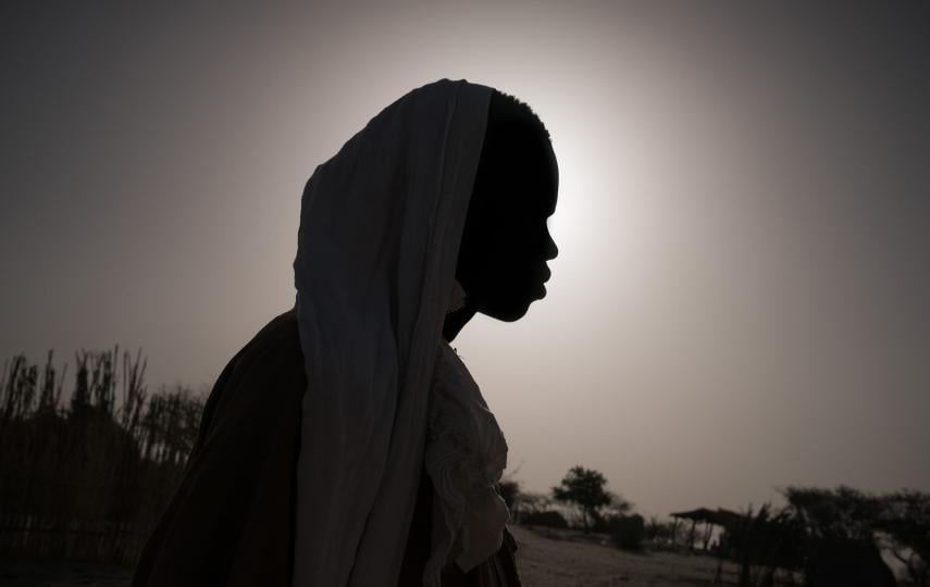 Photo of a young man who was abducted by Boko Haram in the Lake Chad region