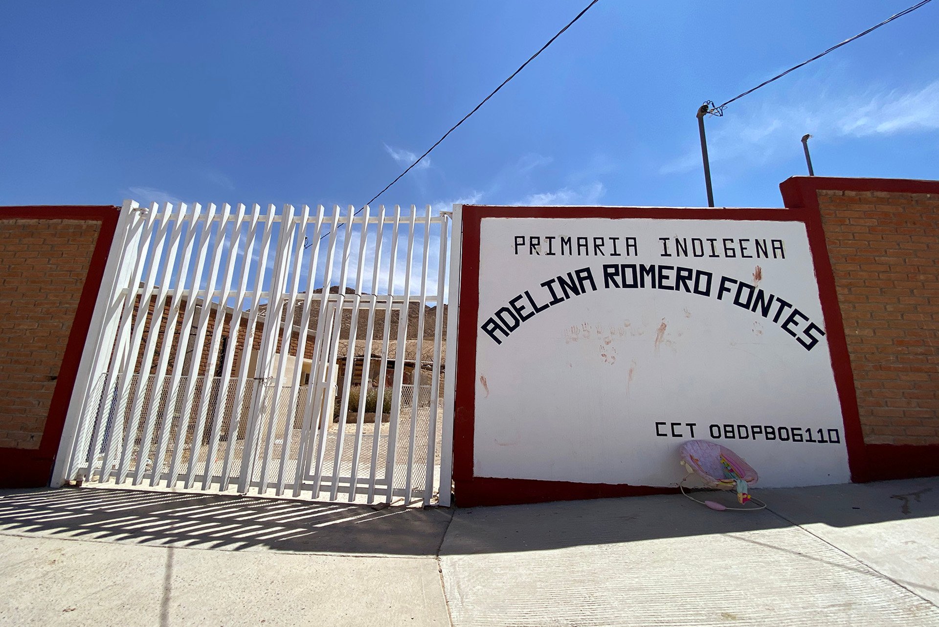 An Indigenous school inside the Tarahumara colony in Ciudad Juárez funded by hundreds of displaced Tarahumara.