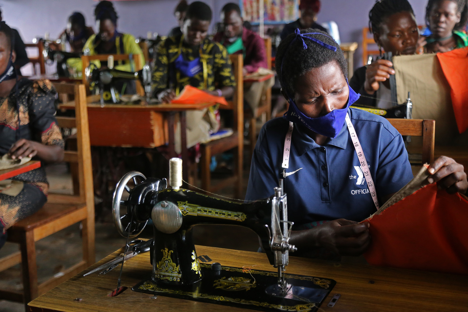 Four of Dominic Ongwen’s wives attend classes held by Terra Renaissance, an organisation that provides counselling and vocational training to Lord’s Resistance Army survivors.