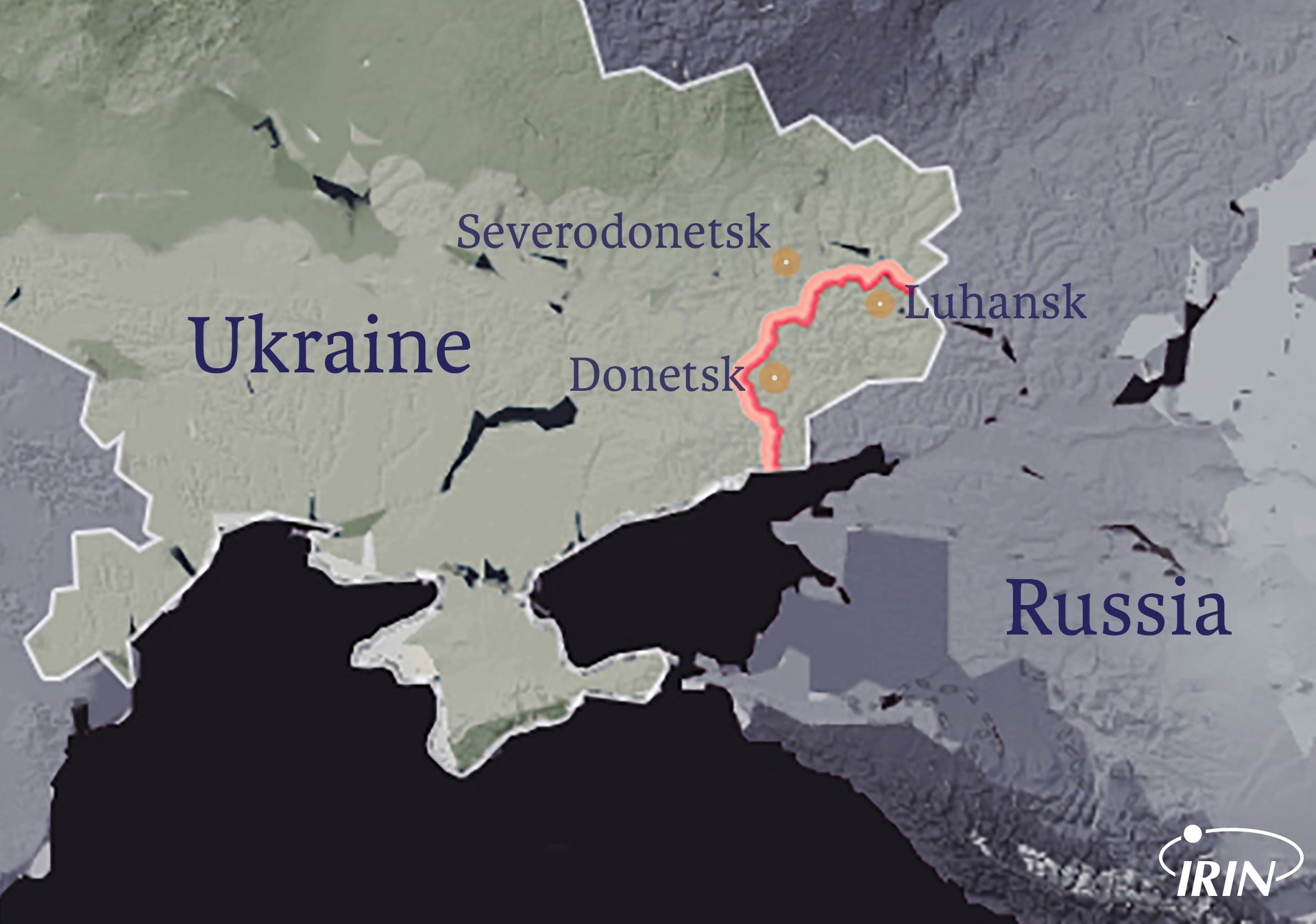 Ukraine conflict map