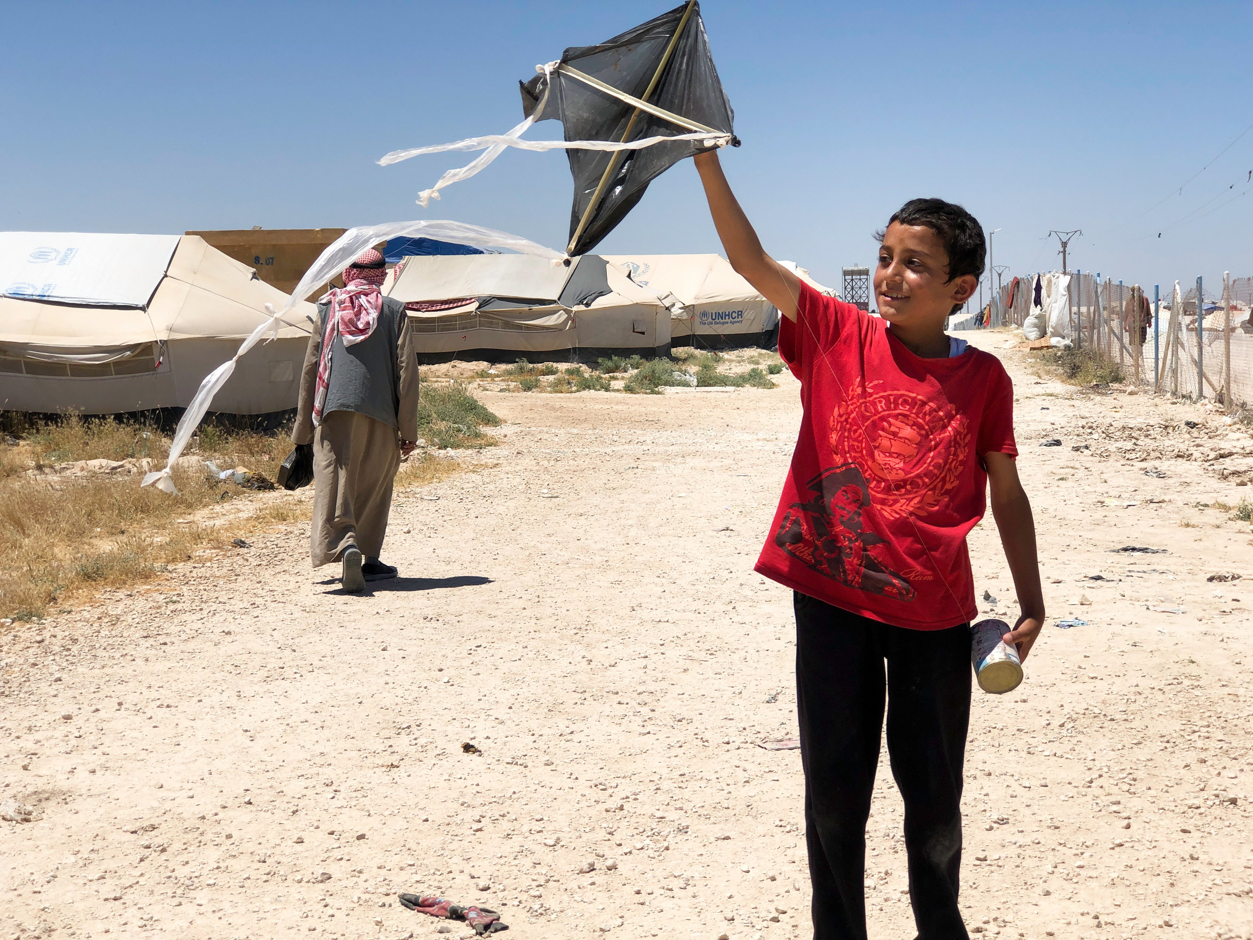 A child at Al Hol camp in Syria