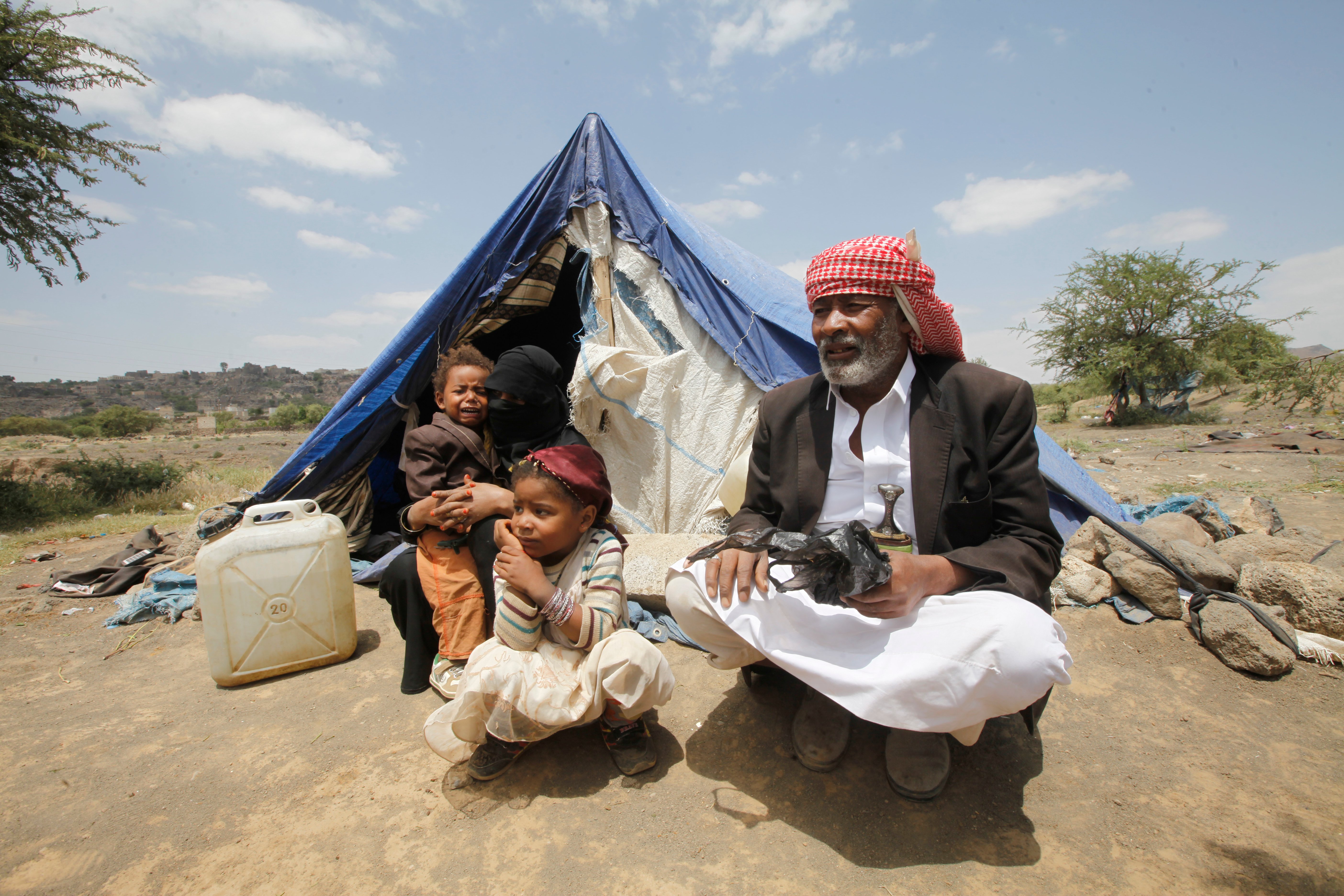 family and tent