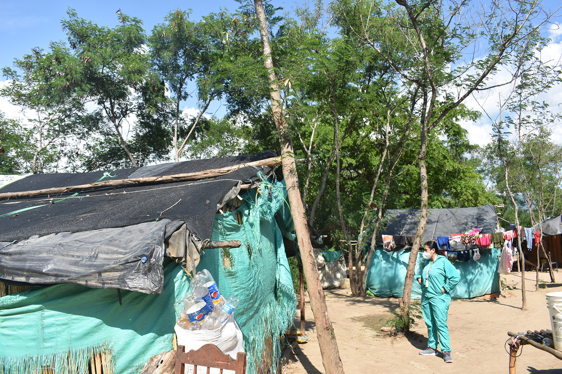 Yukpa Indigenous encampment near Cúcuta, Colombia