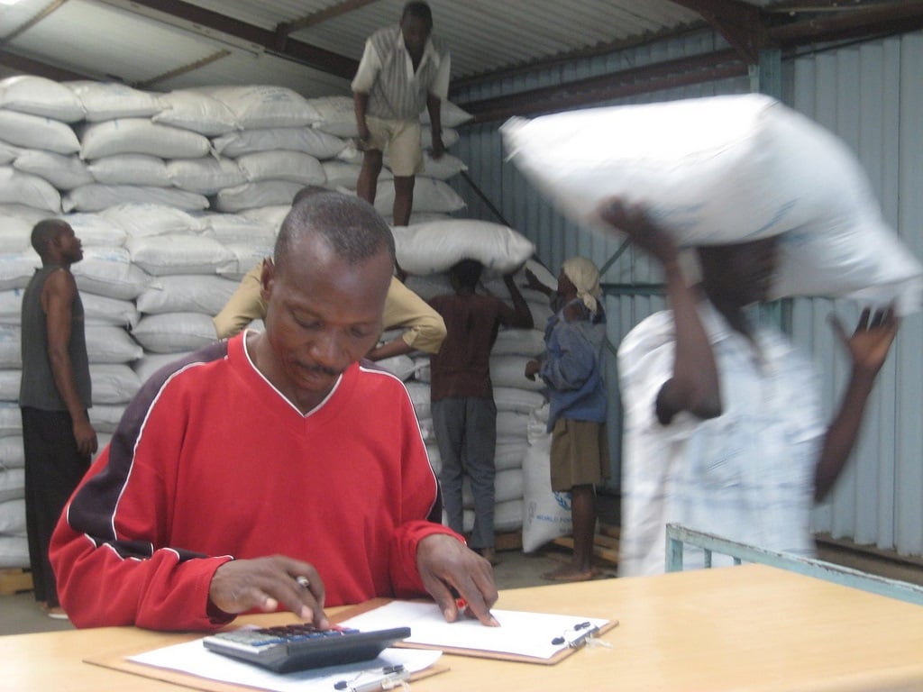 WFP food warehouse